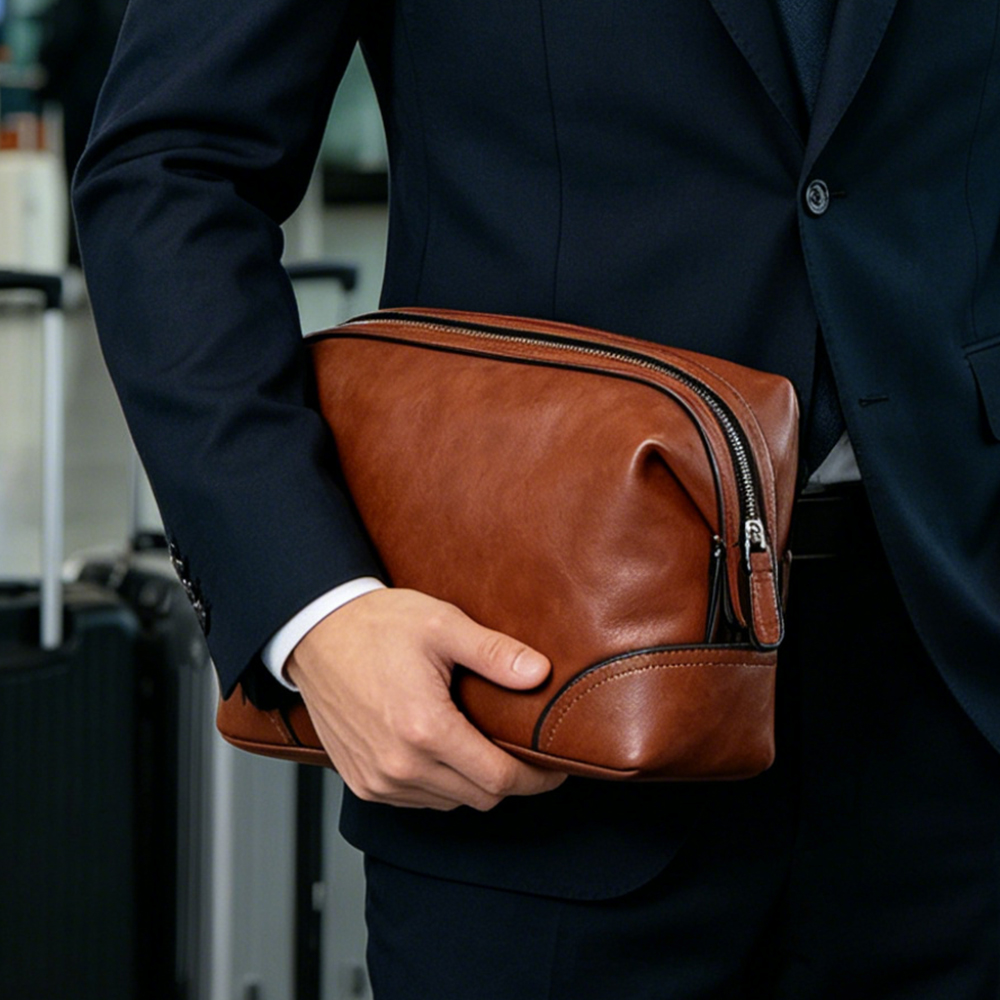 Luxury Skincare Men - Tas Penyimpanan Kosmetik Kamar Mandi Pria