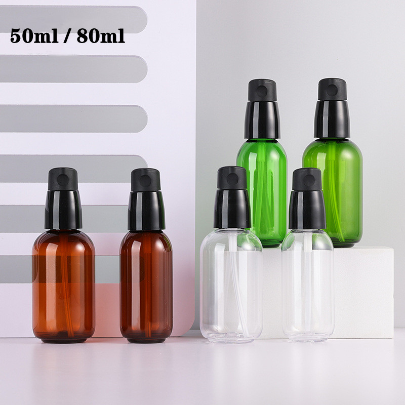 Luxury Skincare Serum - Botol Plastik PET Hijau Bening Coklat