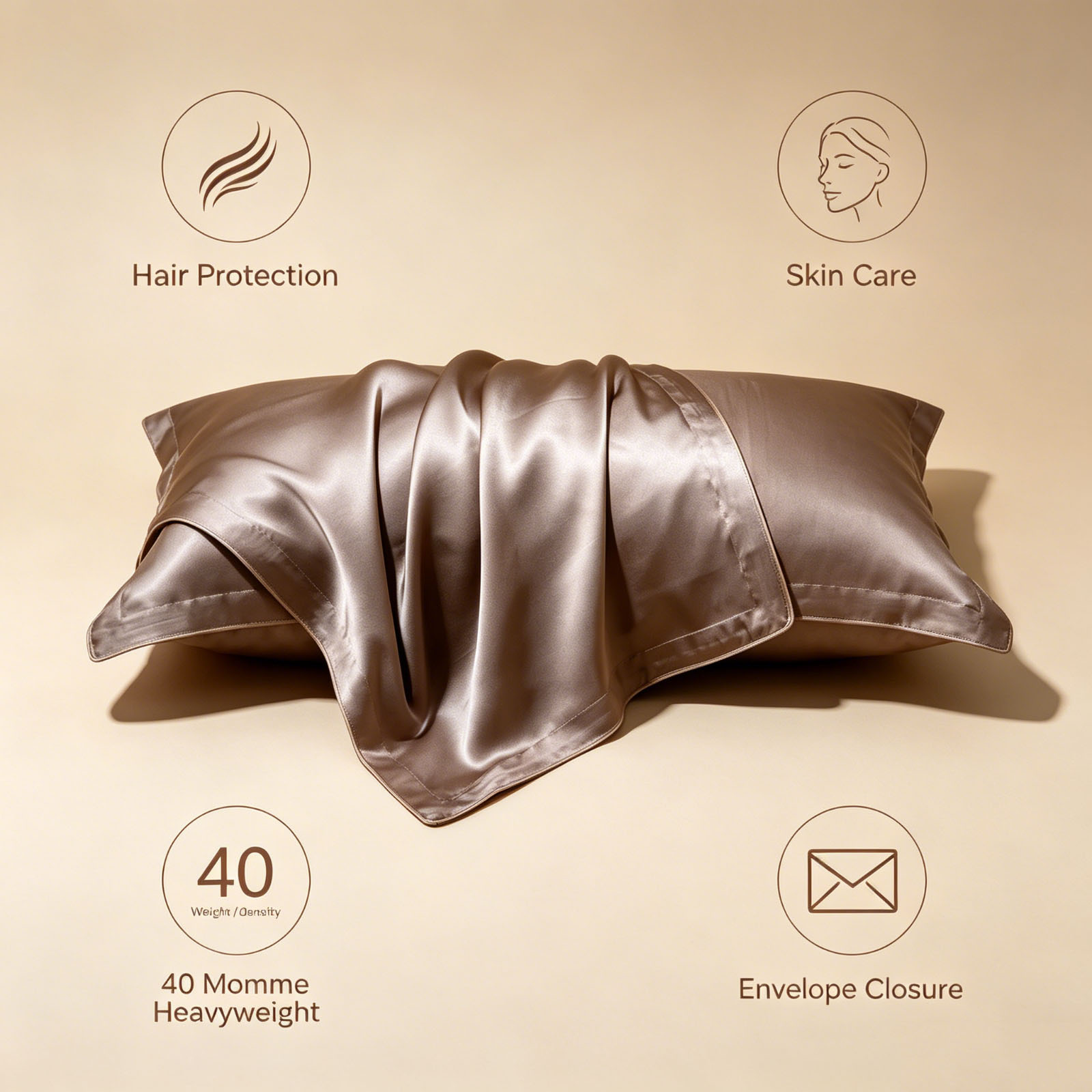 2 Buah Sarung Bantal Sutra Uku - Luxury Skincare Moisturizer ulasan dan harga
