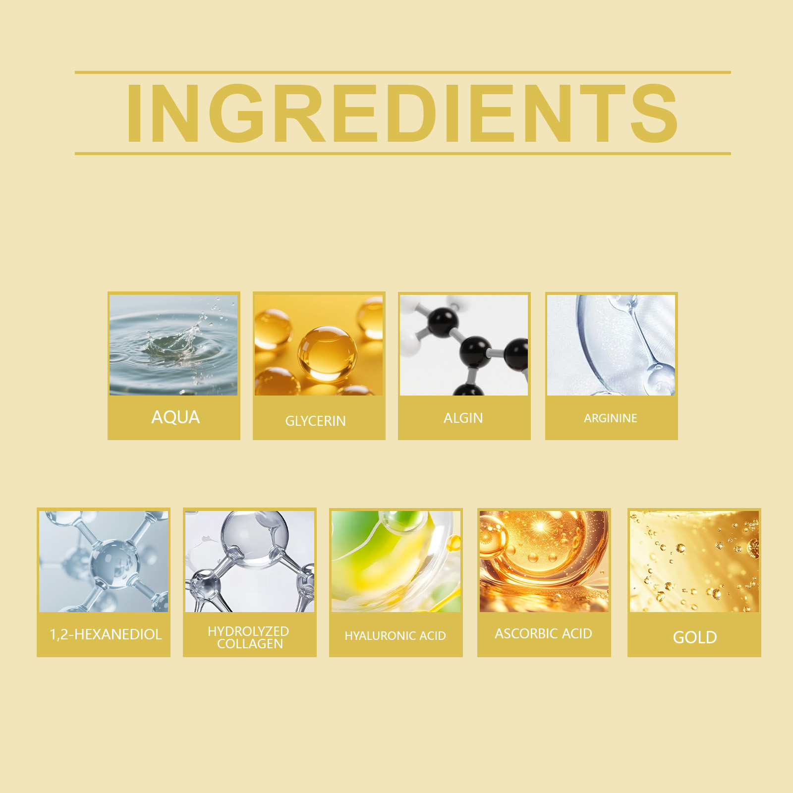 Masker Mata Emas 24k Melembapk - Luxury Skincare Serum ulasan dan harga