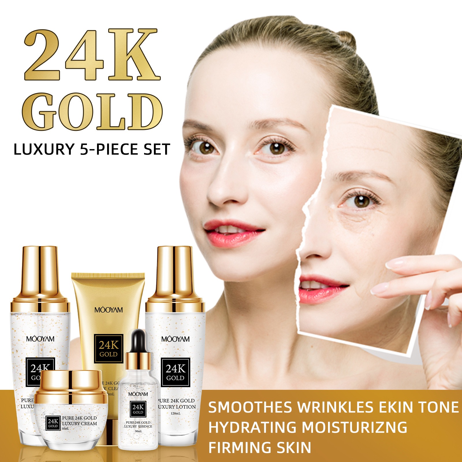 Perawatan Kulit 24K Gold LUXUR - Luxury Skincare Moisturizer ulasan dan harga