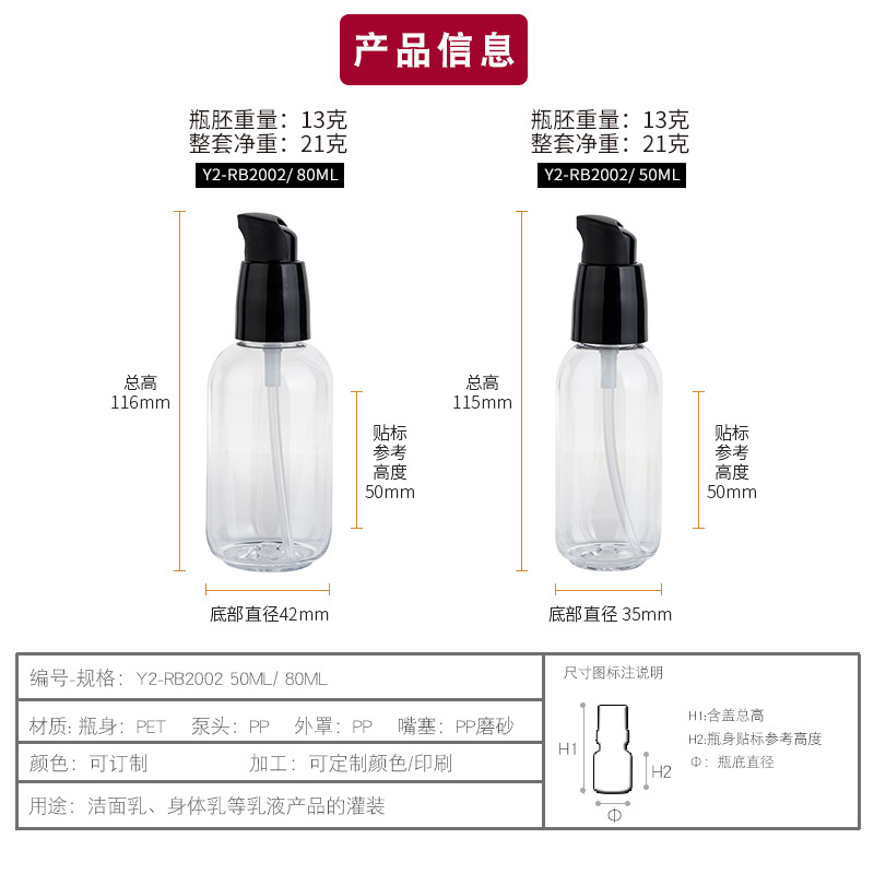 Botol Plastik PET Hijau Bening - Luxury Skincare Serum ulasan dan harga